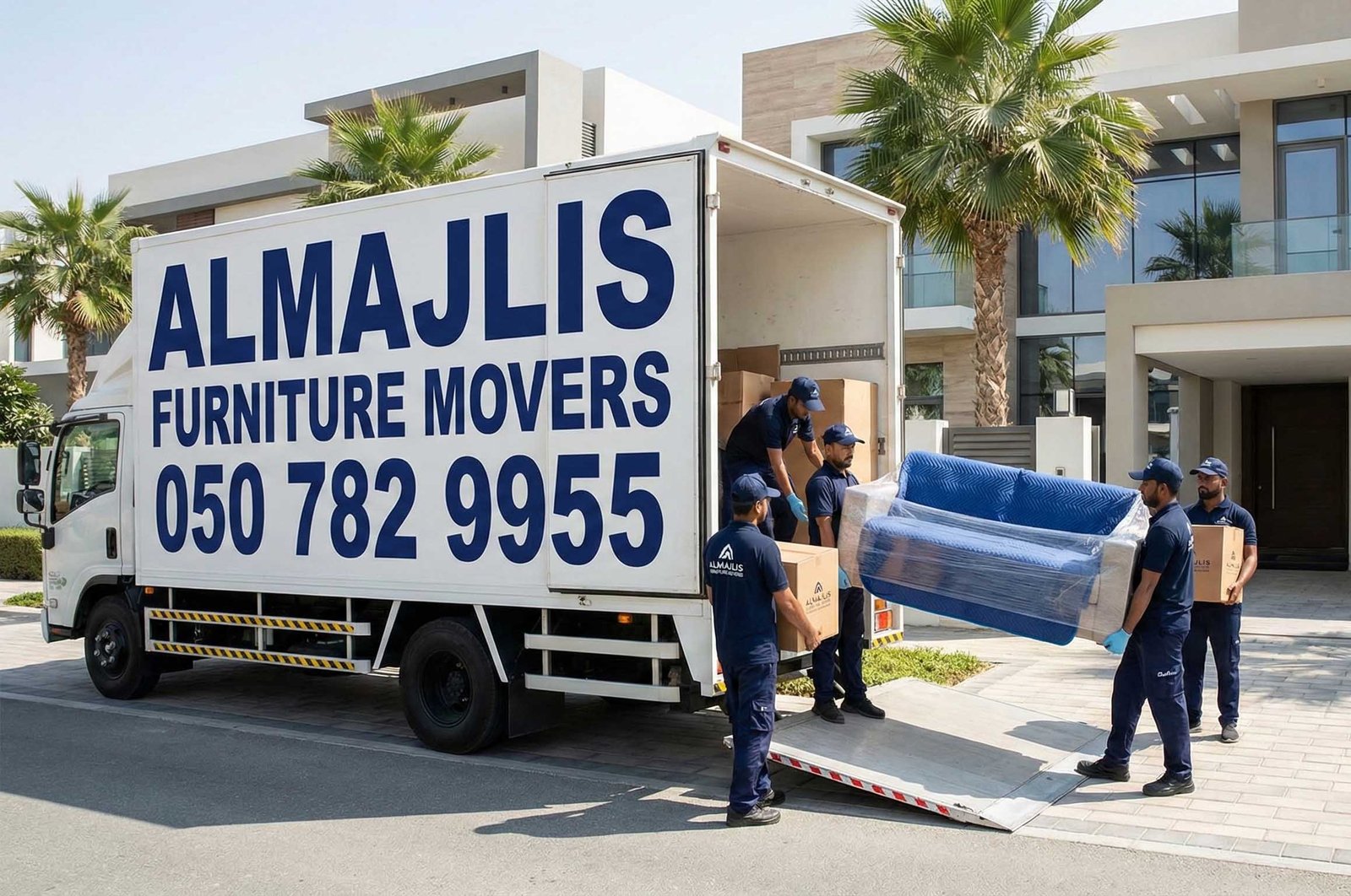 Al Majlis Furniture Movers Dubai team - professional home movers UAE